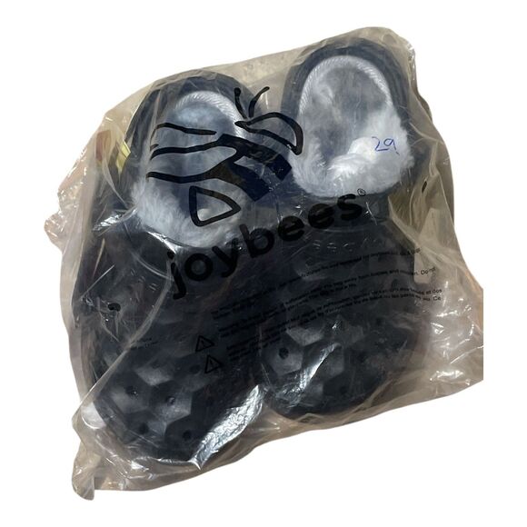 Joybees Kids Varsity Lined Clogs - Black/Charcoal C9 - Picture 5 of 6